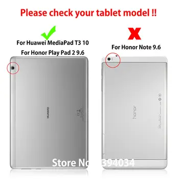 Slim Naslikal Primeru Za Huawei MediaPad T3 10 AGS-W09 AGS-L09 AGS-L03 9.6
