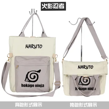 Vroče prodaje Anime Enem Kosu Nahrbtnik Naruto Platno vrečko Večnamensko torbo torba SCasual Vrečke torbici šolsko darilo