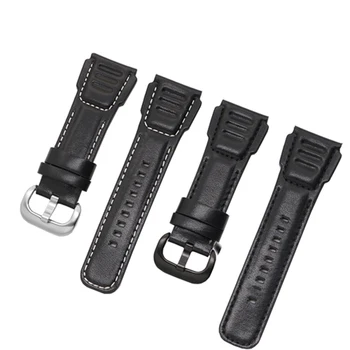 Pravega usnja watchband 28 mm, črna mne je zapestnica zamenjava usnje, manšeta fit P3/07/S3/01 M1V2Q28 trak 25341