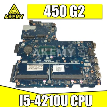 AKemy 768146-601 768146-501 Za HP Probook 450 G2 Prenosni računalnik z Matično ploščo LA-B181P Z I5-4210U CPU Heatsink MB Test Hitro Ladjo