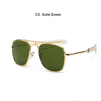 Moda Klasične Letalske sončna Očala Moških AO sončna Očala Za Moške Ameriški Vojski Vojaško Optično Steklo Objektiva Oculos 25504