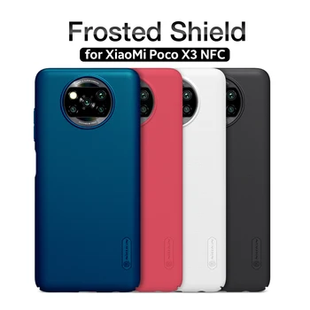 NILLKIN Kritje Za Xiaomi Poco X3 NFC Primeru,POCO X3 NFC Globalni Različici Kritje Motnega Ščit Mat Težko Nazaj Primeru Telefon Za Poco X3