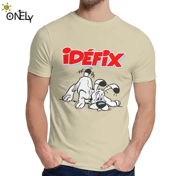 Unisex Asterix In Obelix T Shirt Dogmatix Idefix Ideafix Obelix Pes Kakovost Bombaža 2019 Klasičnih Krog Vratu Hip Hop T-shirt 26868