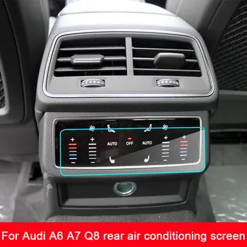 Screen protector za 2019 Audi A6 A7 Q8 zadaj, klimatska zaslon,9H trdnosti, kaljeno steklo zaslona zaščitno folijo