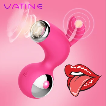 VATINE 7 Hitrosti Predigra Igrača G-spot Masaža Klitoris Nastavek Bedak Jezika Vibratorji Sex Igrače Za Ženske Klitoris Vagine Stimulator