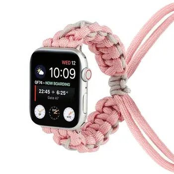 Za Apple Watch 6 SE 5 4 3 2 1 Band Tkani Najlon Vrvi na Prostem Traku Športnih iwatch Zapestje Pas za 38 mm 40 mm 42mm 44 Watchband. 28356