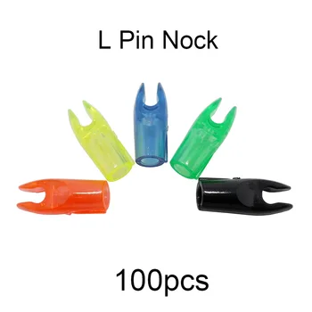 100 kozarcev Lokostrelstvo Plastične Puščice Pin Nocks Streljanje L Pin Nock 29395