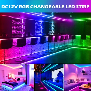 DC12V LED Trak 2835 5050 LED Trak Svetlobe Nepremočljiva RGBW RGBWW RGB LED Diod Trak 54LEDs/m 30LEDs/m 60LEDs/m 120LEDs/m 5m/veliko