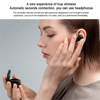 2021 Xiaomi Original Redmi Airdots s TWS Brezžična tehnologija Bluetooth 5.0 Slušalke za v uho stereo šport vodotesne slušalke RedmiAirdots 2 30921