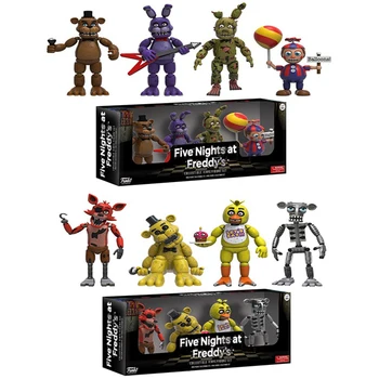 Pet Noči Na Freddy je figuric 4pcs/paket FNAF Toy Model, 5 cm