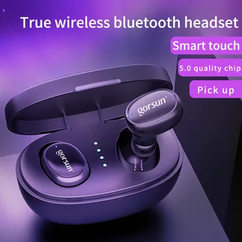 Gorsun V8 TWS BT5.0 Slušalke Bluetooth Brezžične Čepkov V Uho Prstnih Touch 3D brezžične stereo slušalke z dvojno mikrofon 31184