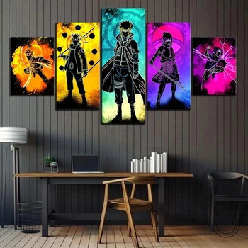 5 Kosov Dušo Anime Naruto Plakat Platno Wall Art Spalnica Slikarstvo HD Natisniti Sliko Modularni Moderna Dnevna Soba Doma Dekor 3132