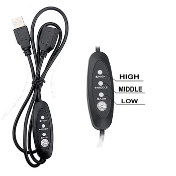 5PCS Gdstime USB Podaljšek 100 CM USB Ventilator za Nadzor Hitrosti, Hladilni Ventilator za Nadzor Hitrosti, Kable, Žice Za Prenosni RAČUNALNIK Usmerjevalnik Primeru Fan