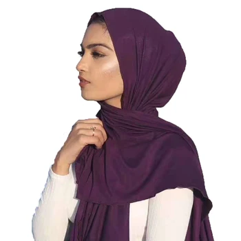 Modne Ženske Muslimanskih Poletje Tanke Hidžab Šal Foulard Femme Velikosti Plus Hijabs Islamske Šali Soild Headscarf Za Ženske 85*180 cm 32139