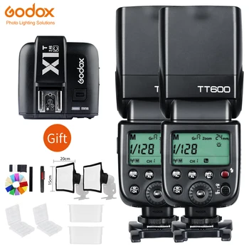 2x Godox TT600 2.4 G Brezžična Kamera Utripa Speedlite Z X1T-N Oddajnik za NikonD7500 D7200 D5600 D5500 D750 D500 D810 32428