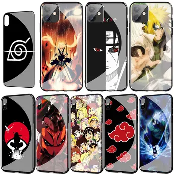 Kakashi Naruto Sasuke Kaljeno Steklo Kritje za iPhone 11 Pro XR X XS Max 7 8 6 6s Plus 5S SE 2020 Primeru Telefon 3265