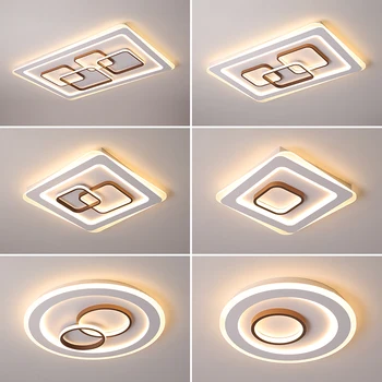 Sodobni LED Stropne Luči za spalnico, dnevno sobo lustre de plafond svetilka Akril Kvadratnih Okrogle Stropne svetilke za dom 32986