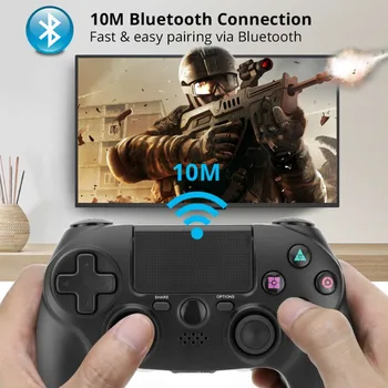 Novo Bluethooth Brezžični Gamepad za Sony PS4 Dvojne Vibracije Palčko PC Blazinice za PS 4 Bluetooth Palčko, Daljinski upravljalnik
