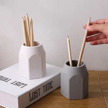 Imetnik pero ustvarjalnih študentov tiskovine Namizni geometrijo desk večfunkcijsko škatla za shranjevanje Pero posodo krtačo pot pisarniški material