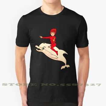 Morski Deček Grafiko Po Meri Smešno, Vroče Prodaje Tshirt Morski Deček Dolphin Ocean Morje Podmornica Avanturo Oxygram Anime Japonska Risanka