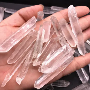 5Pcs Jasno Naravnih Quartz Crystal Grozdov DIY Kristalno Točka Prekine Palico Vzorcu Obesek Zdravilnimi Kristali, Minerali Kamni 33750