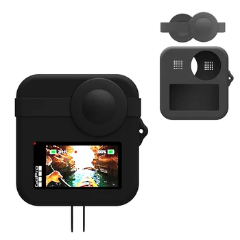 Silikonski Primeru Protector za GoPro Max Objektiv Zaščitni Pokrov zaščitni pokrov za GoPro MAX Panoramski delovanje Fotoaparata Dodatki 33760