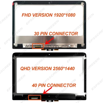 Za HP Spectre X360 13-4000 FHD 1920*1080 monitor& QHD 2560*1440 zaslon LCD Zaslon na Dotik Skupščine plošča z digitizer 34193