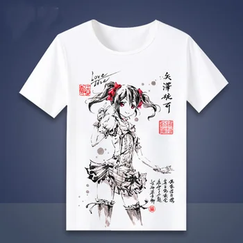 Novo Kobayashi-san Chi ni Devica Zmaj T-shirt 2B T-shirt Anime Ljubezen živi Cosplay T Majica Kratek Rokav Tees Črnilo slikarski slog 34960