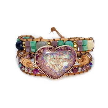 Očarljivo zapestnica luksuzni navdih design nakit zapestnica sladko ljubezen naravnega kamna Bohemian zapestnica 34986