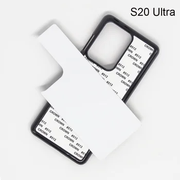 2d Trdo plastično ohišje Za samsung S20 ultra S10 S8 S9 Plus S6 S7 S5 S4Sublimation tiskanja torbico s kovinsko ploščo 5pcs / veliko 3511