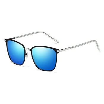 JULI Polarizirana Kvadratnih sončna Očala za Moške, Ženske Retro Aluminija+TR90 sončna Očala z UV Zaščito Polaroid Oculos de sol 8080