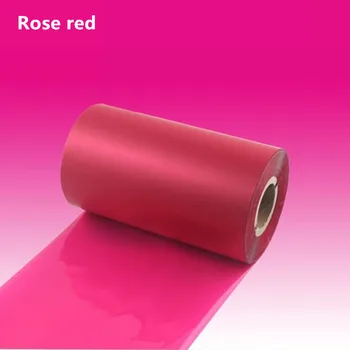 50 60 70 80 90 100 100 mm *300m Rumeno Vijolično rdeče Rose DK Zelena Barva Voska Traku Toplotni Prenos Trak za Tiskalnik za Etikete