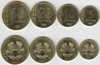 Tadžikistan 4 Kosov Set Izdaja Nove blagovne Znamke Originalna Zbirateljski Kovanec UNC