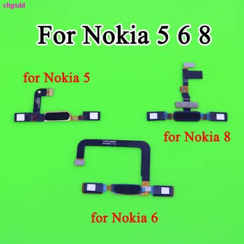 Cltgxdd Za Nokia 5 6 8 KW-1008 TA-1030 KW-1053 Gumb Domov Tipka za nazaj Dotik ID Prstnih Senzor Flex Kabel Priključek