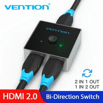 Banja HDMI Splitter 4K HDMI Switch Bi-Smer 1x2/2x1 Adapter HDMI Preklopnik 2 v 1 za PS4/3 TV Box HDMI Switch 2.0 nova