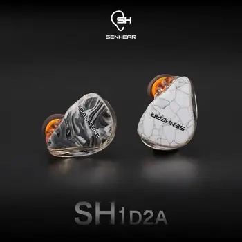 Senhear SH1D2A Dinamično + 2 Uravnotežen Armature DD+2BA Meri 3D HiFi Glasbe Bas Monitor DJ Studio Ob Slušalke Čepkov