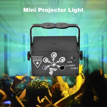 120 Vzorec RGB Disco Luči Romote Nadzor UV LED Laserska Projekcija Lučka Mini USB Razsvetljavo Doma svate KTV DJ Lučka