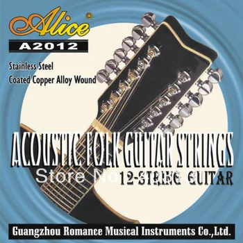Kitara Deli, Pribor ALICE 010-026 Akustični Folk Kitara Strune za Dvanajst-string Kitare SPODBUJANJE Veleprodajno Ceno 40155