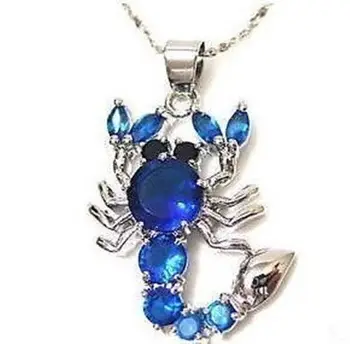 Scorpio blue cz Ogrlico, Obesek 5.27 -Nevesta nakit brezplačna dostava 4033