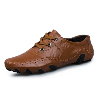 YEINSHAARS Britanski Modni Slog Moških Vzročno Čevlji Loafers Pravega Usnja Moški Čevlji na Prostem Usnjeni Čevlji Moški Zapatos De Hombre 4103