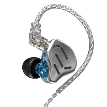 KZ ZAX 1DD+7BA Hibridni Voznik Hi-fi in-ear Slušalke z Zin Zlitine Lupini, Snemljiv 2 Pin 0,75 mm Kabel OFC 41435