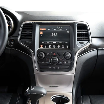 Za Jeep Grand Cherokee 2011-2018 ABS Ogljikovih Vlaken/chrome Avto Notranjosti sredinski Konzoli, GPS Navigator kritje Trim Avtomobilska dodatna oprema 1 4186