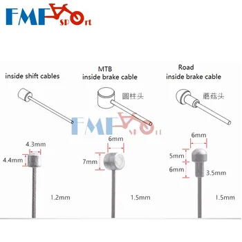 Kolo Zavorni Kabel določa Shift Kabli Izposoja vodu premik linije 2m 1.7 m notranje linije MTB Cesti Zložljiva Kolesa Kabli Deli 4215