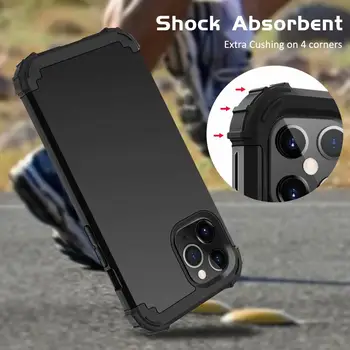 Težka Oklep Defender Shockproof Zaščitni Pokrov Primeru Za iPhone 12 Pro max 6.7,iPhone 12/12 Pro 6.1,iPhone 12 mini 5.4