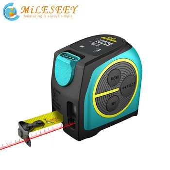 Mileseey DT10 Laser Trak Ukrep 2-v-1 Digitalni Laserski Ukrep Laser Rangefinder z Digitalni LCD Zaslon,Magnetni Kavelj