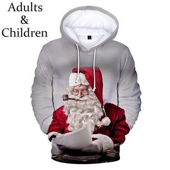 Vroče Prodaje Božič 3D Hoodies zgornji del Trenirke moški ženske Dolg Rokav jeseni, pozimi topli mode fantje dekleta puloverji 3D Oblačila