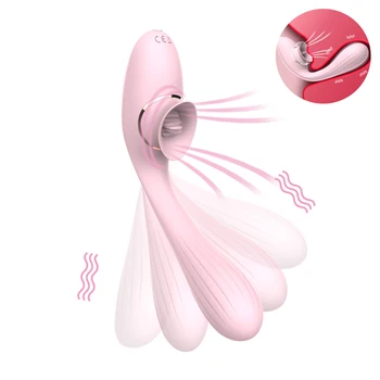 Vaginalne Sesanju Vibrator 10 Hitrostih z vibriranjem Oralni Seks Sesalna Klitoris Stimulator Ženska Masturbacija Erotično Sex Igrače za Ženske