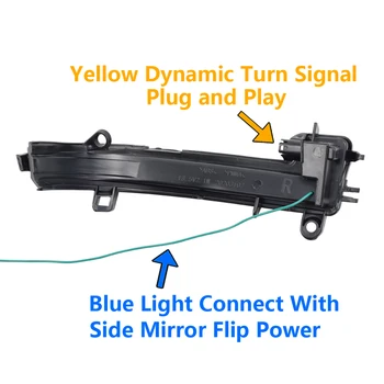 LED Dinamični Vključite Signal Strani Ogledalo Zaporedno Lučka Za BMW 1 2 3 4 Serija X1 F20 F21 F22 F30 F31 F34 F32 E84 i3 4883