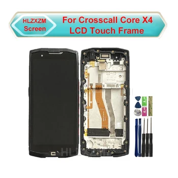 Za Crosscall Jedro X4 Zaslon LCD Z Zaslon na Dotik Z Okvirjem Računalnike Skupščine Zamenjava Z Orodji,