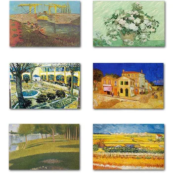 Slavni Van Gogh Kavarna Terasa Na Noč Oljna Slika Reprodukcije Na Platno Plakatov In Fotografij Stenskih Slikah, Za Dnevno Sobo